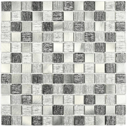 Мозаика стеклянная Trend Silver (чип 4*23*23) 300*300, м2