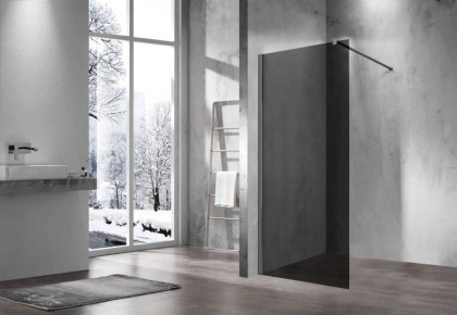 Душевая перегородка Walk-In VSW-1H800CGGM, 800*2000, вороненая сталь, стекло тонированное Душевая перегородка Walk-In VSW-1H800CGGM, 800*2000, вороненая сталь, стекло тонированное