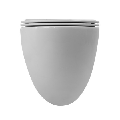 AMANDA-TOR Чаша унитаза подвесного безободкового, закрытый низ, смыв TORNADO, BB051CH-TOR-FC