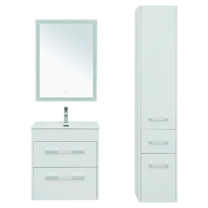 Мебель для ванной Aquanet Августа 60 белый (ручка хром)