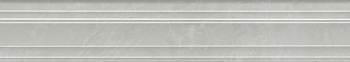 Бордюр Багет Монте Тиберио серый глянцевый обрезной 40x7,3x2,7