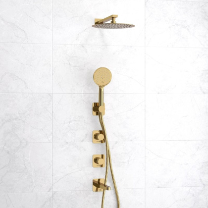 A7651.304.305.183.208.280.197.207 Встраиваемый комплект для ванны с верхней душевой насадкой, лейкой