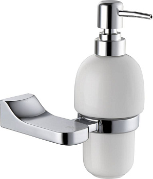Дозатор  жидкого мыла RUSH Thira, 19х13х10 см, хром, TR36810