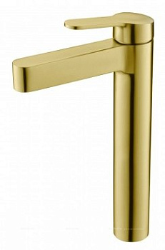 DELTA Смеситель для накладных раковин без донного клапана, брашированное золото, DEL-LMC-BORO