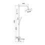 Душевая стойка с термостатом ROSE R39F R3996F