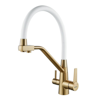 Смеситель для кухни с гибким изливом Shevanik S968 S968G Смеситель для кухни с гибким изливом Shevanik S968 S968G