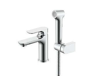 Смеситель Raglo с гигиеническим душем для умывальника  R03.12 Смеситель Raglo с гигиеническим душем для умывальника  R03.12