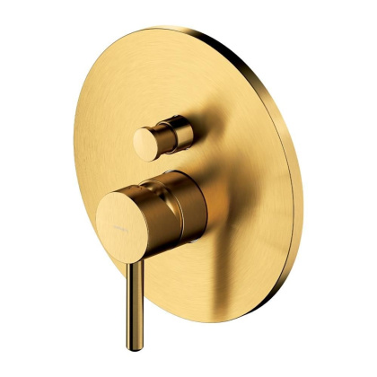 Смеситель для душа скрытого монтажа OMNIRES Y Y1235GLB (брашированное золото)