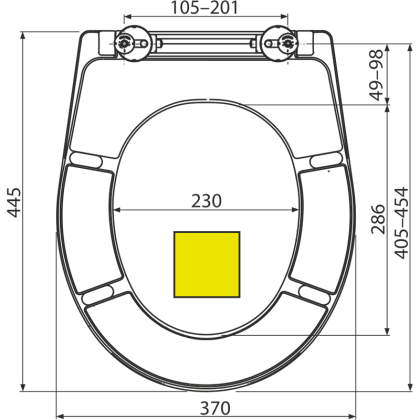 Сидение для унитаза Alcaplast  Softclose, 5,7х37,5х46,2 см, зеленое, A604 PISTACHIO