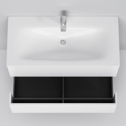 M70AWCC1002WG SPIRIT 2.0, Раковина мебельная, керамическая, 100 см, встроенная, цвет: Белый, глянец