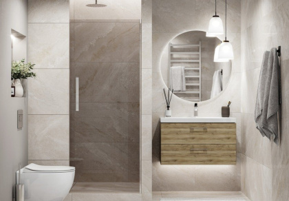 Керамогранит Meissen Keramik Sense бежевый рельеф ректификат 44,8x89,8 A16670