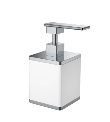 Диспенсер квадратный белый-хром 10969-W-CR Boheme Диспенсер квадратный белый-хром 10969-W-CR Boheme
