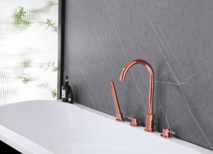 Смеситель для ванны Abber Wasser Kreis AF8113RG розовое золото Смеситель для ванны Abber Wasser Kreis AF8113RG розовое золото