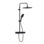 953760300 Gala душевая система с ванно  душевым ТМС смесителемполкой, чёрный