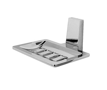 Мыльница решетка Lopau, 13х7х10,5 см, хром, K-6069