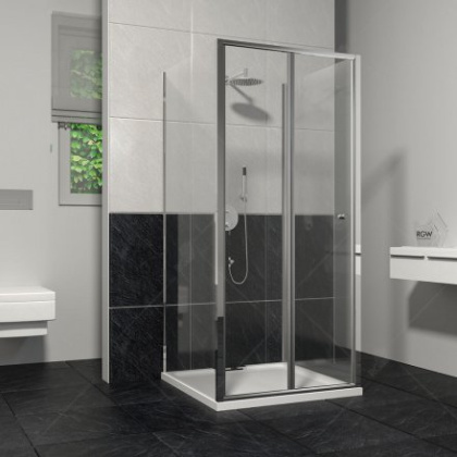 Душевой уголок RGW CL-31, 04093188-11, 80 х 80 x 185 см, дверь складная, стекло прозрачное, хром