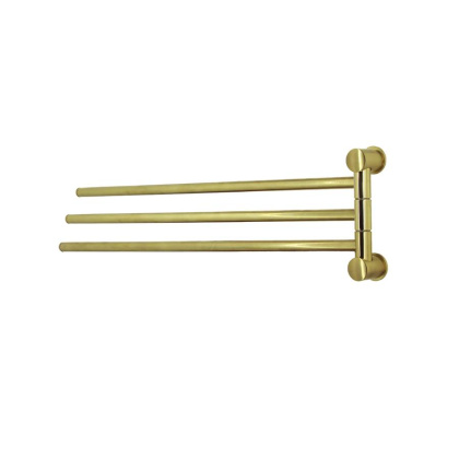 K-1033BRUSHED GOLD Держатель полотенец тройной K-1033BRUSHED GOLD Держатель полотенец тройной