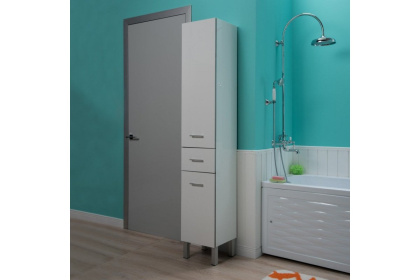 Шкаф-пенал для ванной Aquanet Верона белый