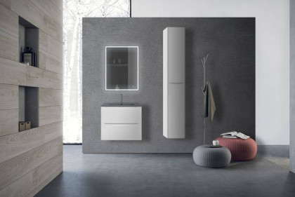 База под керамическую раковину Mia 600 подвесная, 2 выкатных ящика soft close, G.White База под керамическую раковину Mia 600 подвесная, 2 выкатных ящика soft close, G.White