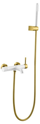 Смеситель для ванны, Uno. White Gold Смеситель для ванны, Uno. White Gold