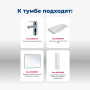 Тумба под раковину Aquanet Верона 100 белый (напольная 1 ящик 2 дверцы) Тумба под раковину Aquanet Верона 100 белый (напольная 1 ящик 2 дверцы)