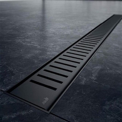 Решетка для водоотводящего желоба, черный-мат Решетка для водоотводящего желоба, черный-мат