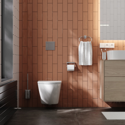 Унитаз подвесной безободковый Creto Cer C5 1005-005Cer-С5W с крышкой-сиденьем микролифт, белый