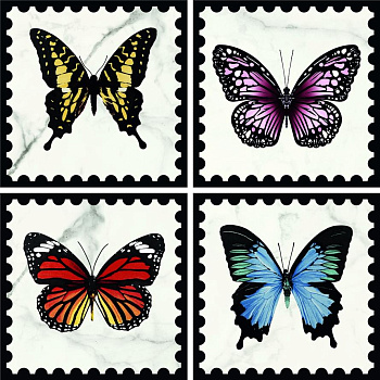 Декор Victorian Marble Wht Btfy Prf Gls 7R 20х20 (отгрузка кратно 4)