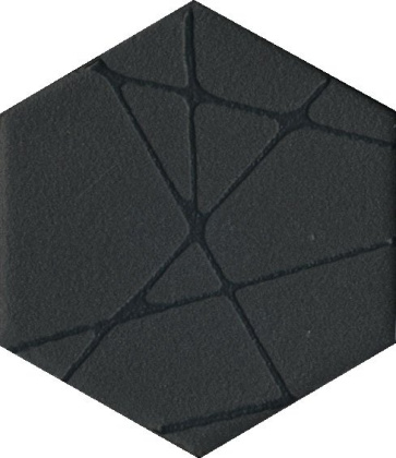 Декор OS\B241\63001 Агуста чёрный 5,2см*6см*6,9мм (1уп/26шт) матовый, шт.