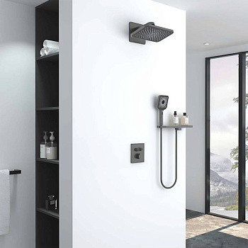 Душевой комплект Inspire VSFW-3I21MT4RGM встраиваемый, термостат, двухрежимный, вороненая сталь Душевой комплект Inspire VSFW-3I21MT4RGM встраиваемый, термостат, двухрежимный, вороненая сталь