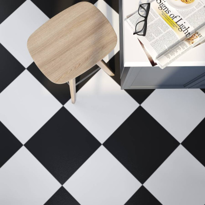 16157 Плитка грес глаз. Palitra белый 42*42 _ 1 \75,84