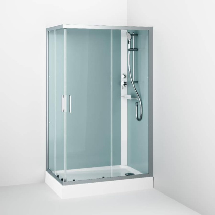 W90C-404-12090MT Gem кабина душевая  120x90, прямоугольная, профиль матовый Хром, стекло прозрачное W90C-404-12090MT Gem кабина душевая  120x90, прямоугольная, профиль матовый Хром, стекло прозрачное