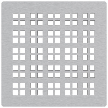 Решетка для cливных трапов из нержавеющей стали 102×102 мм, нержавеющая сталь