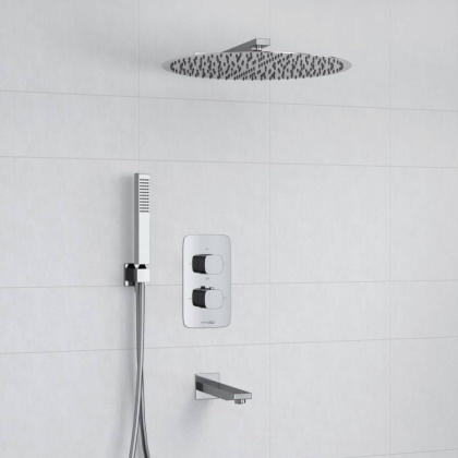 A178644 Thermo Встраиваемый комплект для ванны с верхней насадкой, лейкой и изливом A178644 Thermo Встраиваемый комплект для ванны с верхней насадкой, лейкой и изливом