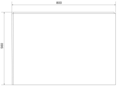 Боковая панель 80 см Creto ПБ80MGR белая Боковая панель 80 см Creto ПБ80MGR белая