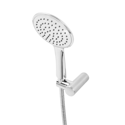 LEAF-D-01 Смеситель для душа однорычажный в комплекте с ручным душем, шлангом и держателем, исполнение хром