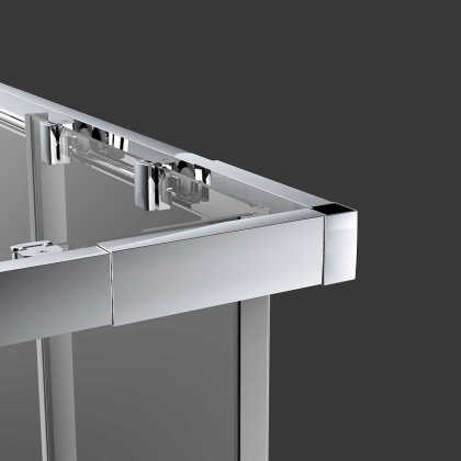 Душевой уголок Rapid VSS-3R80_90CL, (800-900)x(800-900), хром, стекло прозрачное