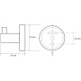 Крючок для полотенец Bemeta Dark 104106020, черный Крючок для полотенец Bemeta Dark 104106020, черный