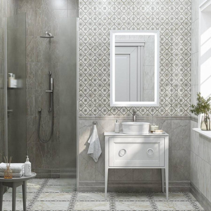 Тумба PLAZA Classic Neo напольная с ящиками 80, белая матовая PL.CN.80.1+1\WHT.M