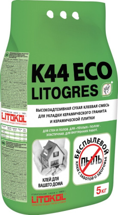 Клей цементный С1 LITOGRES K44 ECO 5кг Клей цементный С1 LITOGRES K44 ECO 5кг
