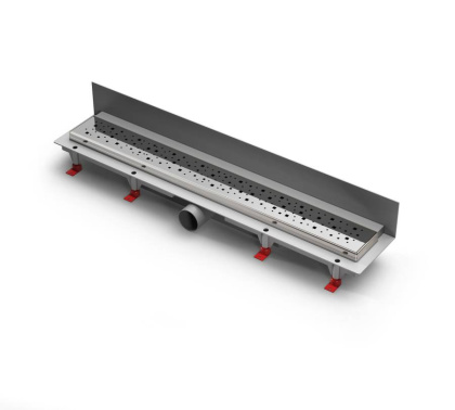 Душевой лоток 75 см Creto Quadro CRE-750 QN-P с решеткой, хром