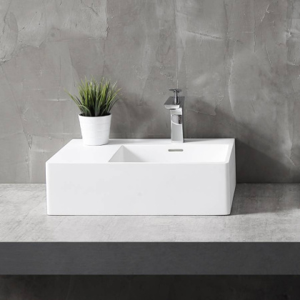 Раковина подвесная ABBER Stein AS2644 R белая матовая