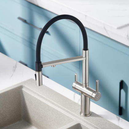 Смеситель для кухни с гибким изливом ROSE R458 R458L