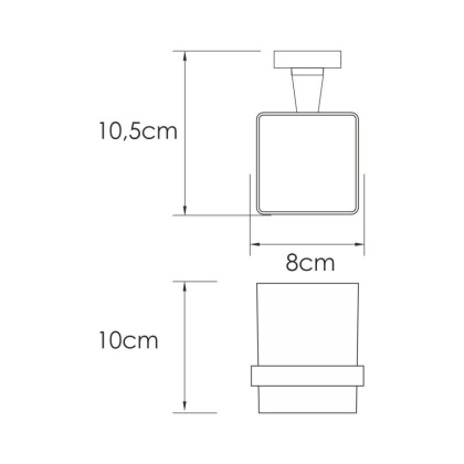 Rhin K-8728 Подстаканник одинарный Rhin K-8728 Подстаканник одинарный