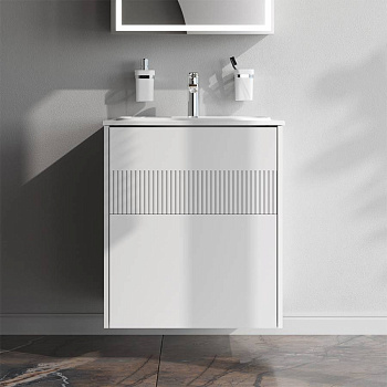 База под раковину с 2 ящиками, 68,5х60,2х48,9 см, белая, M8FFUX0602WM