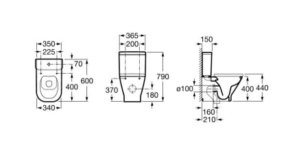Бачок для унитаза Roca Gap Clean Rim 341730000