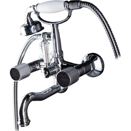 Смеситель для ванны, душ. компл. ROYAL CRYSTAL, хром переключатель Swarovski_Комплект Смеситель для ванны, душ. компл. ROYAL CRYSTAL, хром переключатель Swarovski_Комплект