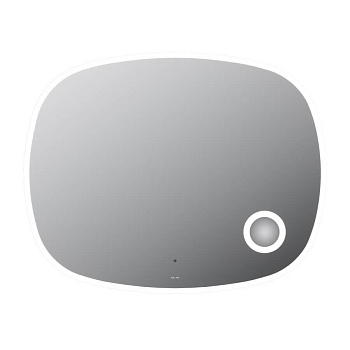 Зеркало настенное M8FMOX1003SA Func с контурной LED-подсветкой, ИК сенсором и косметическим зеркалом, 80х100х3,5 см