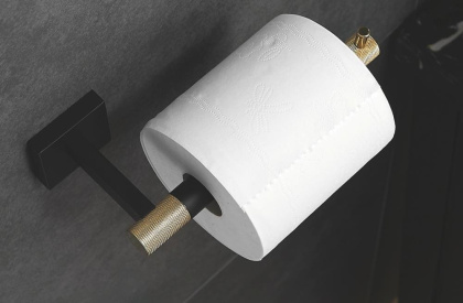 Бумагодержатель, RG3005H Rose, Золото с черным