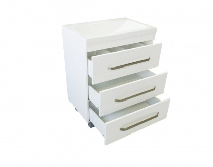 Тумба напольная под умывальник Monaсo 600х480 3 ящика (ШхГхВ) 598х476х860 Тумба напольная под умывальник Monaсo 600х480 3 ящика (ШхГхВ) 598х476х860